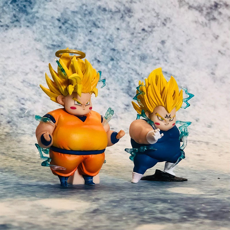 Mô Hình Chibi Songoku Và Vegeta Béo