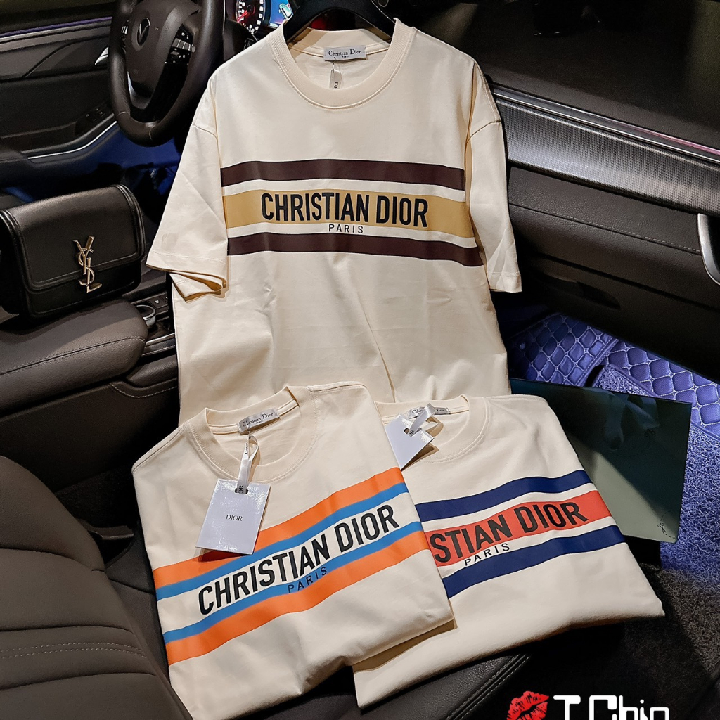 Áo Thun CHRISTIAN DIOR PARIS Form Rộng Tay Lỡ Vải Cotton 100%, Áo Phông Unisex Nam Nữ In Chữ | BigBuy360 - bigbuy360.vn