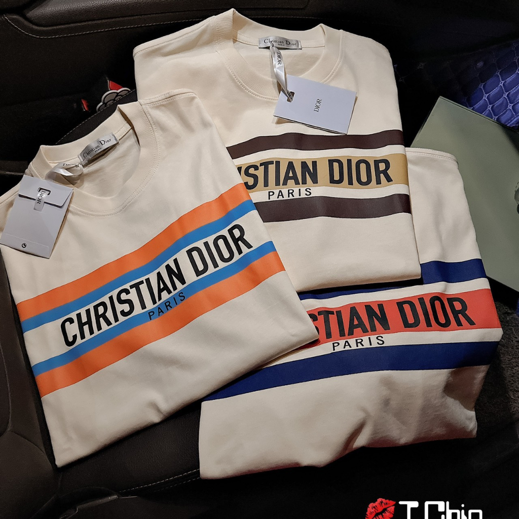 Áo Thun CHRISTIAN DIOR PARIS Form Rộng Tay Lỡ Vải Cotton 100%, Áo Phông Unisex Nam Nữ In Chữ | BigBuy360 - bigbuy360.vn