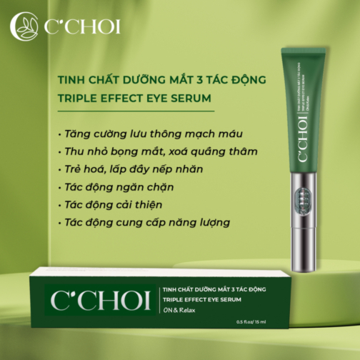 Kem Giảm Thâm Mắt Và Nếp Nhăn - Mỹ Phẩm Xanh C’Choi - Eye Serum 15ml - Giảm Thâm, Giảm Nếp Nhăn, Giảm Bọng Mắt