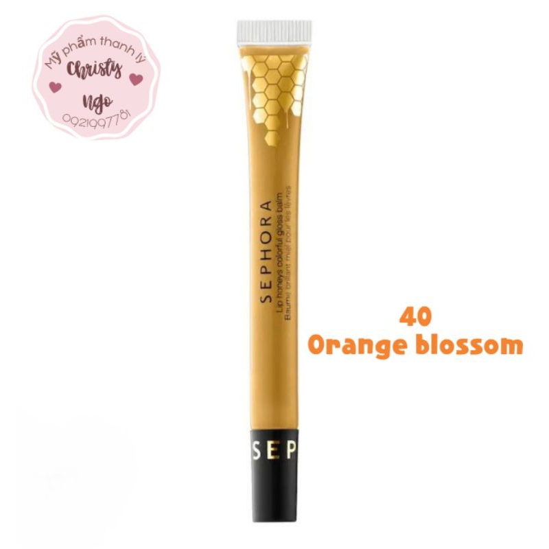 [SALE TRI ÂN] SON BÓNG DƯỠNG ẨM MẬT ONG SEPHORA LIP HONEYS COLORFUL GLOSS BALM - 40 ORANGE BLOSSOM