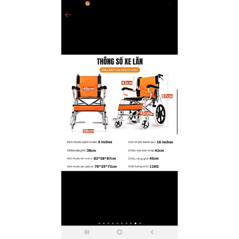 XE LĂN JCD42 - Xe lăn tiêu chuẩn，Xe lăn cho người khuyết tật, bệnh nhân, người già - Đa năng gấp gọn