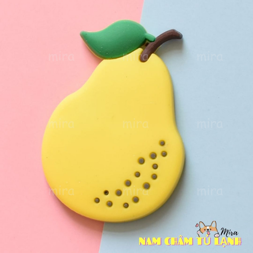 Nam Châm Tủ Lạnh 14 Rau Củ 9 Trái Cây Trang Trí Bàn Học Đính Note Bảng Từ Cho Bé Mira-PVC79142