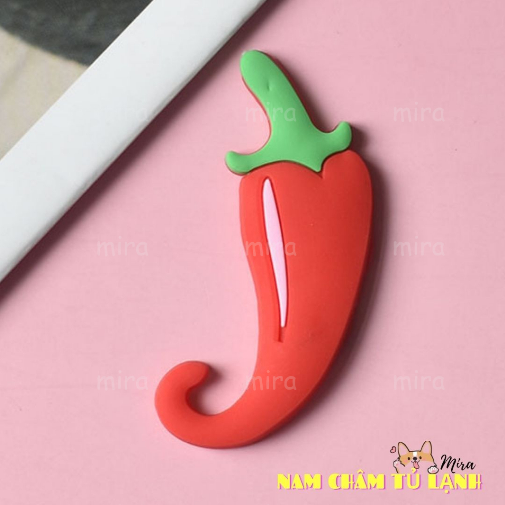 Nam Châm Tủ Lạnh 14 Rau Củ 9 Trái Cây Trang Trí Bàn Học Đính Note Bảng Từ Cho Bé Mira-PVC79142