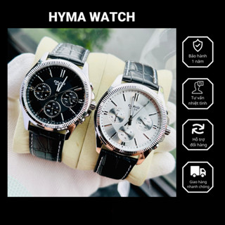 Đồng hồ Nam thời trang Casio MTP-1375L Dây da mặt đen/trắng 6 kim Bảo hành 1 năm Hyma watch