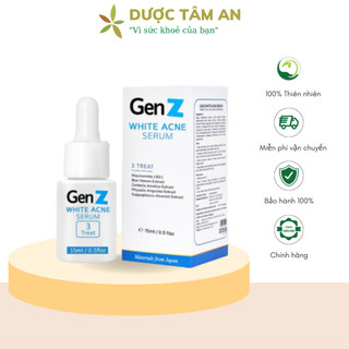 Serum giảm mụn oriskin genz white acne serum loại bỏ các loại mụn viêm, trứng cá và mụn đầu đen 15ml - oriskin gen z