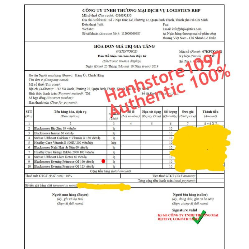 Tinh Dầu Hoa Anh Thảo Blackmores Evening Primrose Oil 190 Viên