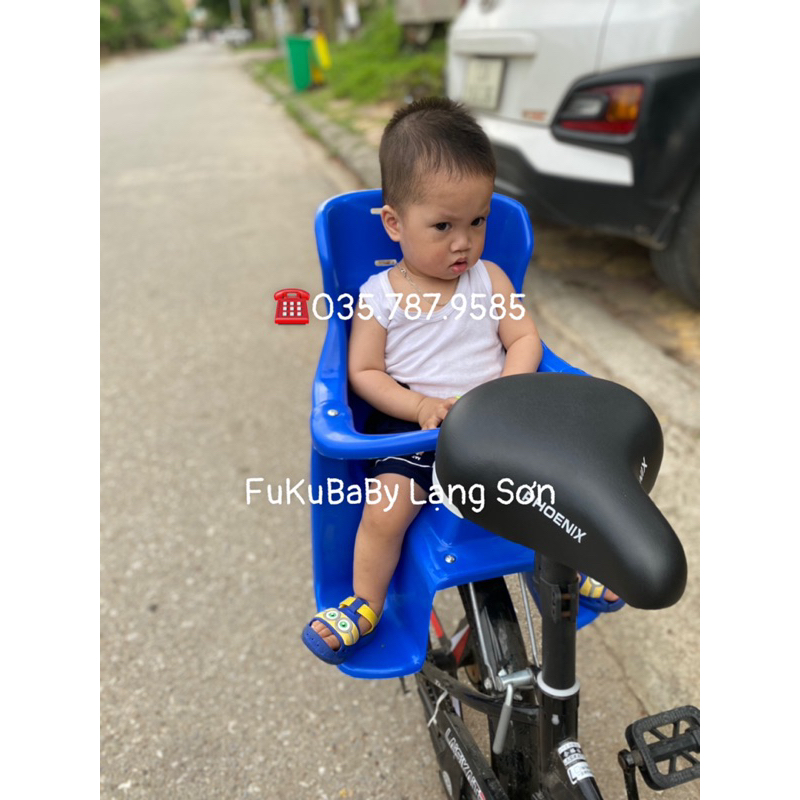 GN16-Ghế nhựa ngồi sau xe đạp cho bé an toàn(tựa lưng cao)