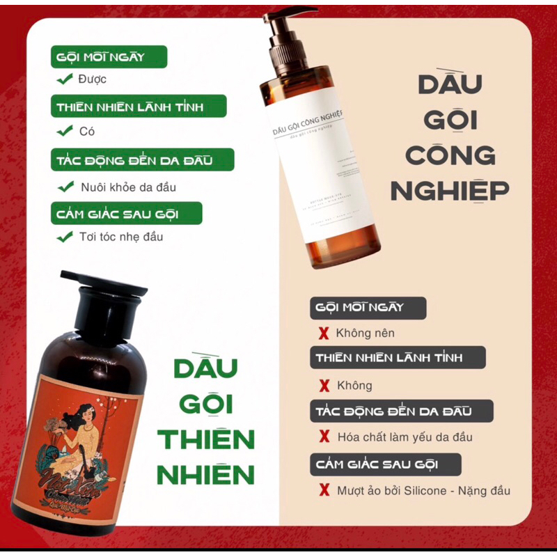 Dầu gội bưởi thiên nhiên lành tính Quê Một Cục ngăn rụng tóc, sạch gàu 350ml