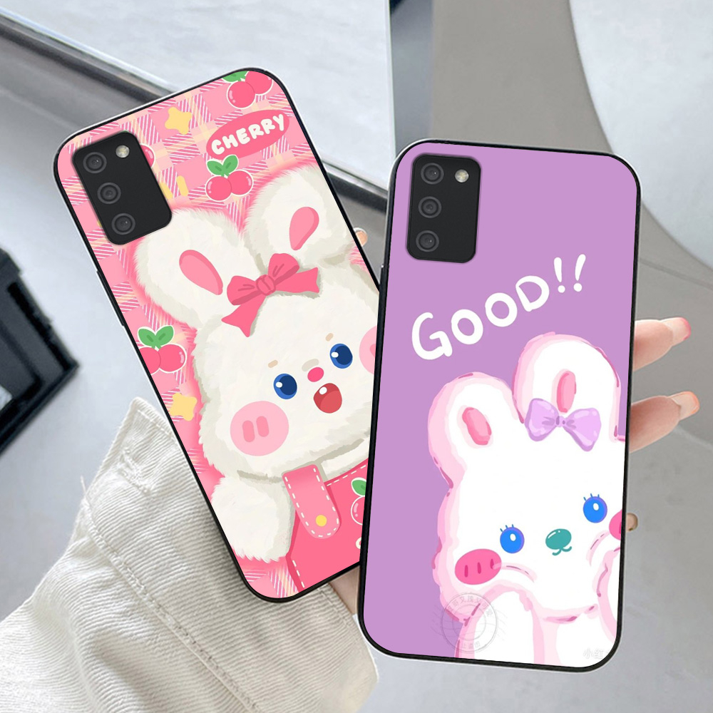 Ốp lưng Samsung a02S / a03S in hình thỏ trắng cute dễ thương