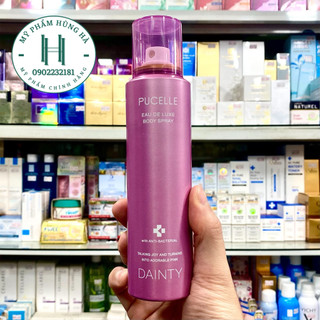 Nước hoa toàn thân Pucelle Dainty, dạng xịt, nhóm hương hoa cỏ, trái cây 150ml