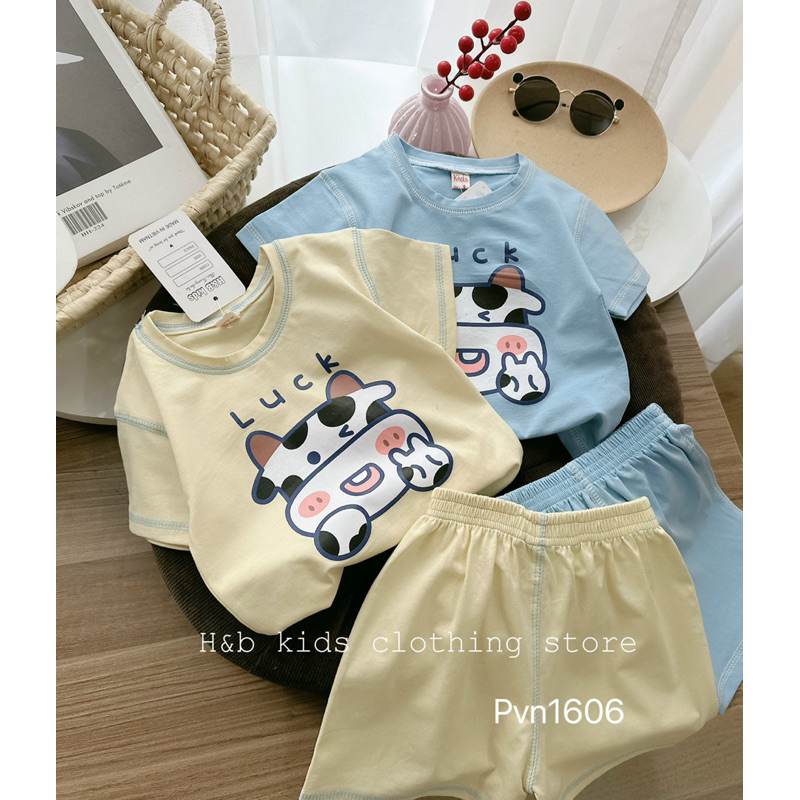 Bộ bò sữa luck cho bé