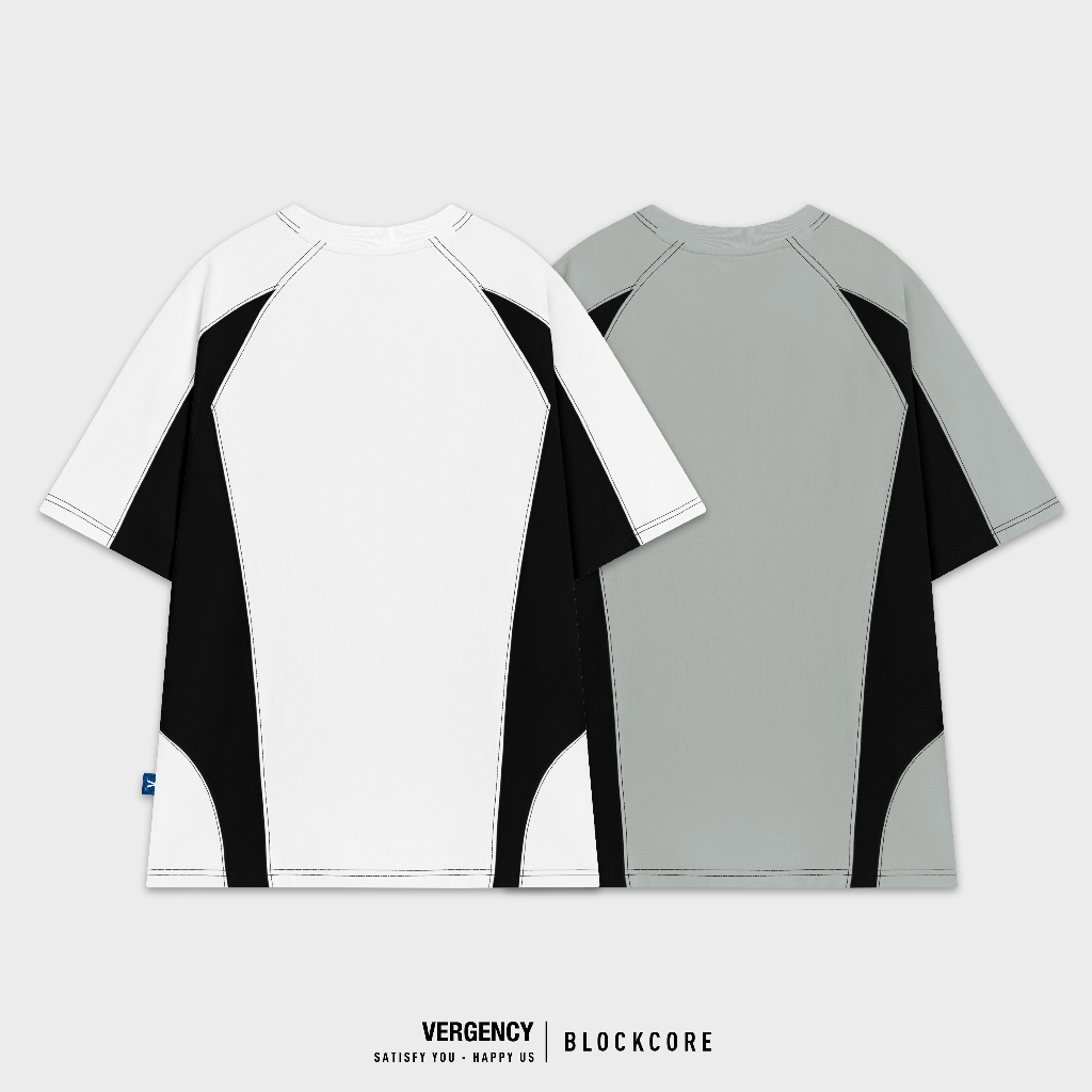 Áo thun Vergency nam nữ 010 BlokeCore/ Gray, white