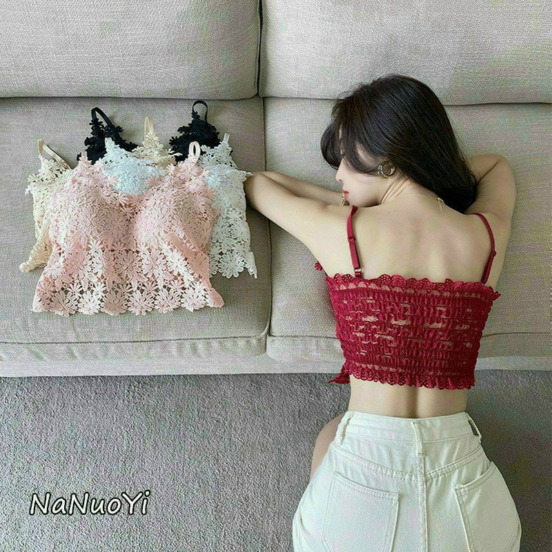 ÁO BRA REN HOA CÚC DÂY PHỐI REN CÓ MÚT NGỰC HÀNG QC CAO CẤP HÀNG ĐẸP 100%