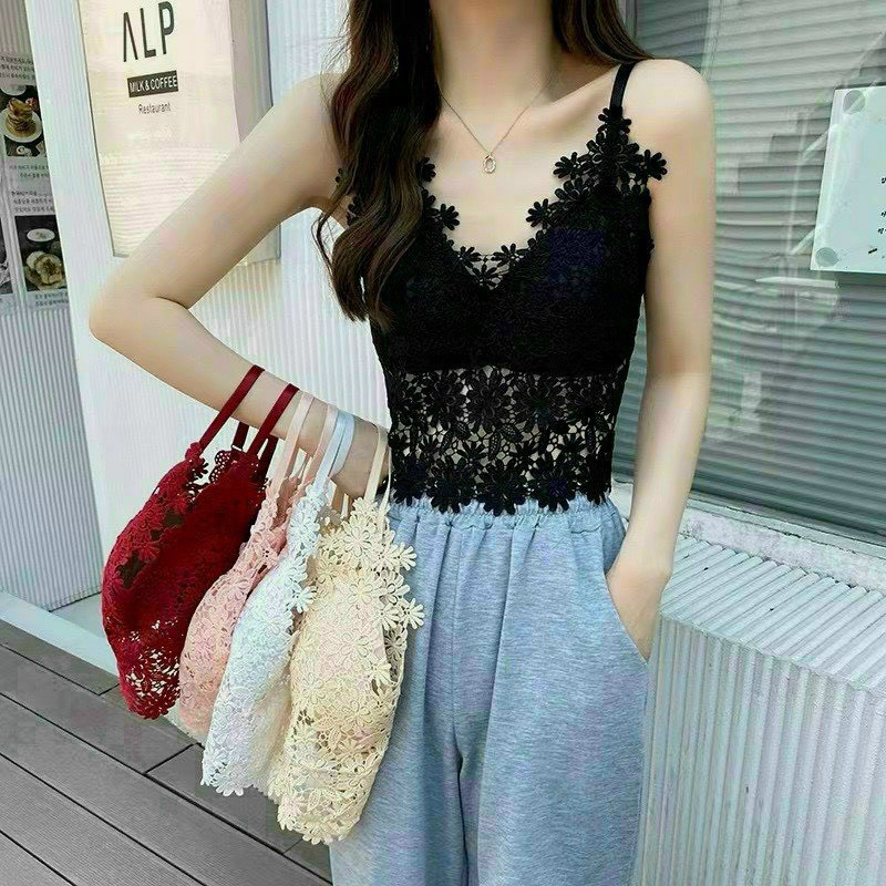 ÁO BRA REN HOA CÚC DÂY PHỐI REN CÓ MÚT NGỰC HÀNG QC CAO CẤP HÀNG ĐẸP 100%