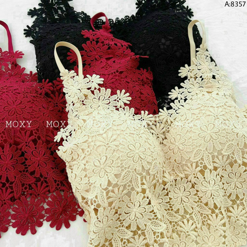 ÁO BRA REN HOA CÚC DÂY PHỐI REN CÓ MÚT NGỰC HÀNG QC CAO CẤP HÀNG ĐẸP 100%