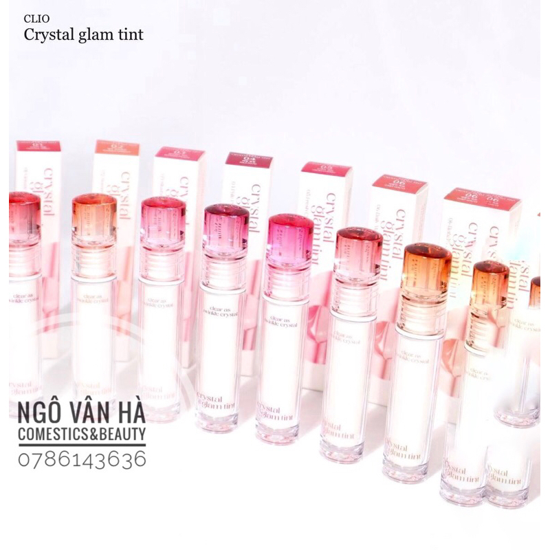 Son Tint Bóng Clio Crystal Glam Tint Hàn Quốc