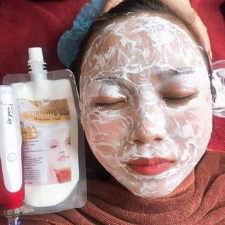 Cấy trắng collagen trắng mịn da, cấy trắng vàng nano, huyết hoa hồng, mầm cám gạo
