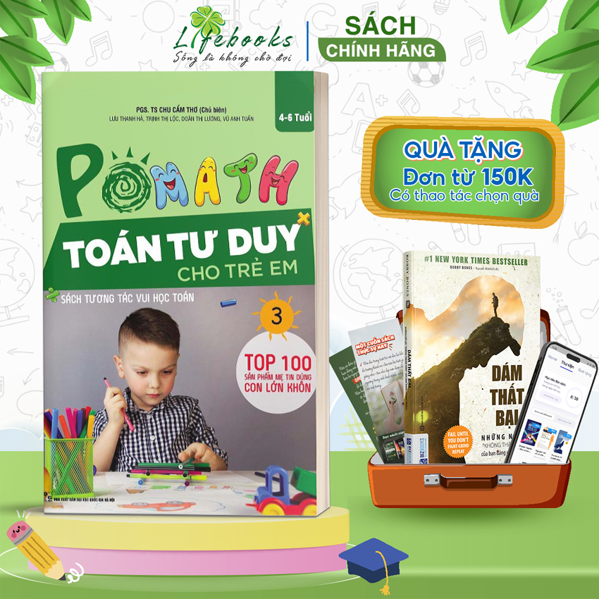 Sách - POMath - Toán tư duy cho trẻ em 4 - 6 tuổi - tập 3