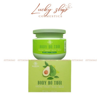 Kem body bơ tươi Huyền Phi giúp dưỡng trắng dưỡng ẩm làn da luôn mềm mịn tươi trẻ hộp 250gr