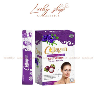 Collagen măng cụt, đậu biếc zenpali nguyên hôp 30 gói
