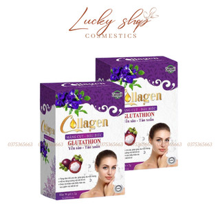 Collagen măng cụt đậu biếc Zenpali nguyên hộp 30 gói