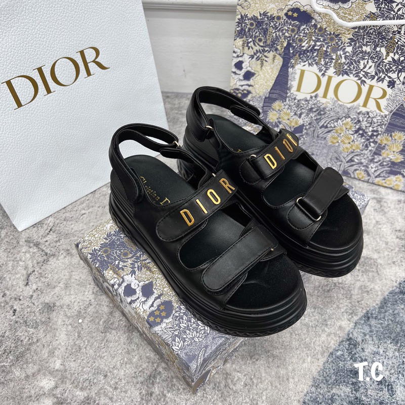 Sandal Dior Đế Cao Trắng Đen Kem Full Size 35-39  -  By Anh Dinh Phuong