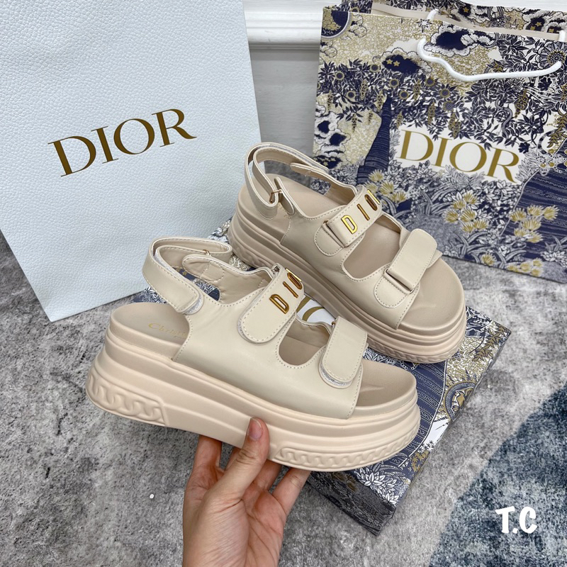 Sandal Dior Đế Cao Trắng Đen Kem Full Size 35-39  -  By Anh Dinh Phuong