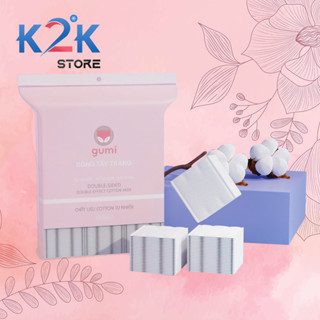 Bông tẩy trang GUMI 100% chất liệu cotton - an toàn và tiện lợi