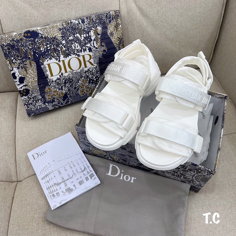 Sandal Dior Đế Cao Trắng Đen Full Size 35-39  -  By Anh Dinh Phuong