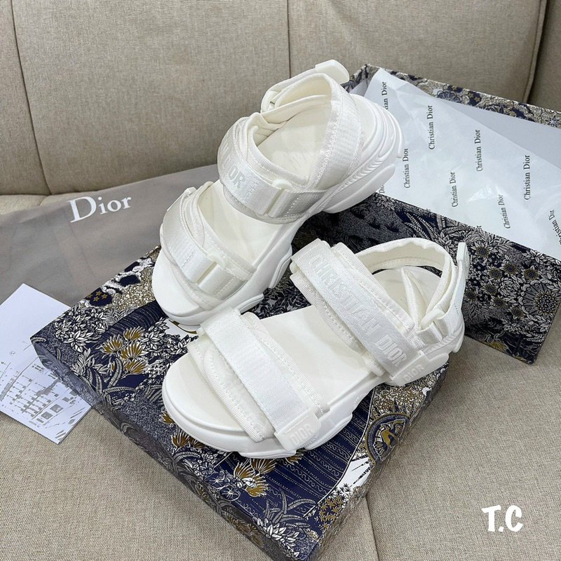 Sandal Dior Đế Cao Trắng Đen Full Size 35-39  -  By Anh Dinh Phuong