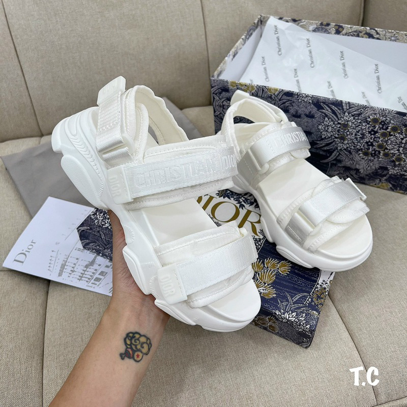 Sandal Dior Đế Cao Trắng Đen Full Size 35-39  -  By Anh Dinh Phuong