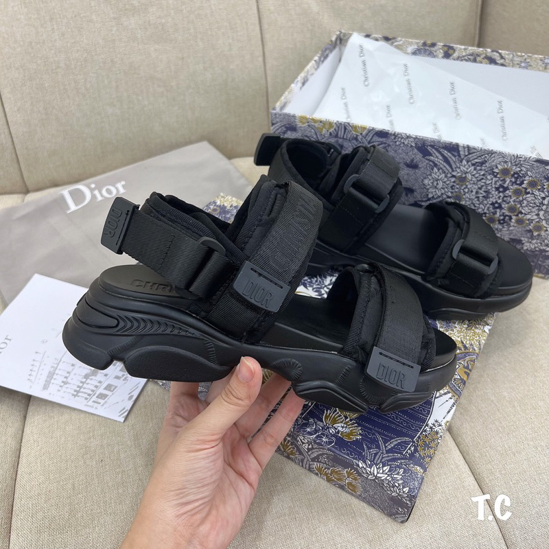 Sandal Dior Đế Cao Trắng Đen Full Size 35-39  -  By Anh Dinh Phuong