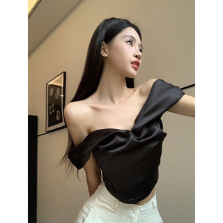 Áo trễ vai croptop[Hàng order 10-14 ngày]