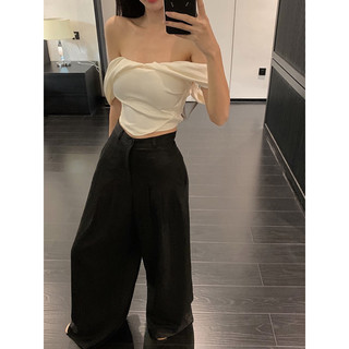 Áo trễ vai croptop[Hàng order 10-14 ngày]