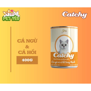 Pate Catchy Lon 400g Cho Mèo Mọi Lứa Tuổi Thức Ăn Ướt Dạng Thạch