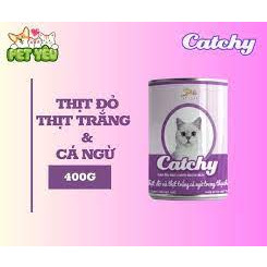 Pate Catchy Lon 400g Cho Mèo Mọi Lứa Tuổi Thức Ăn Ướt Dạng Thạch