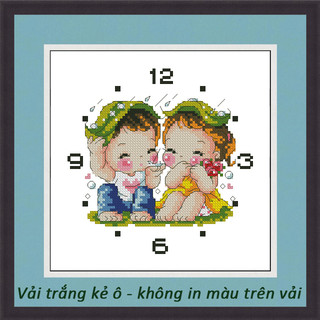 Tranh thêu chữ thập không in trên vải - DH008 (19 x 19 cm)