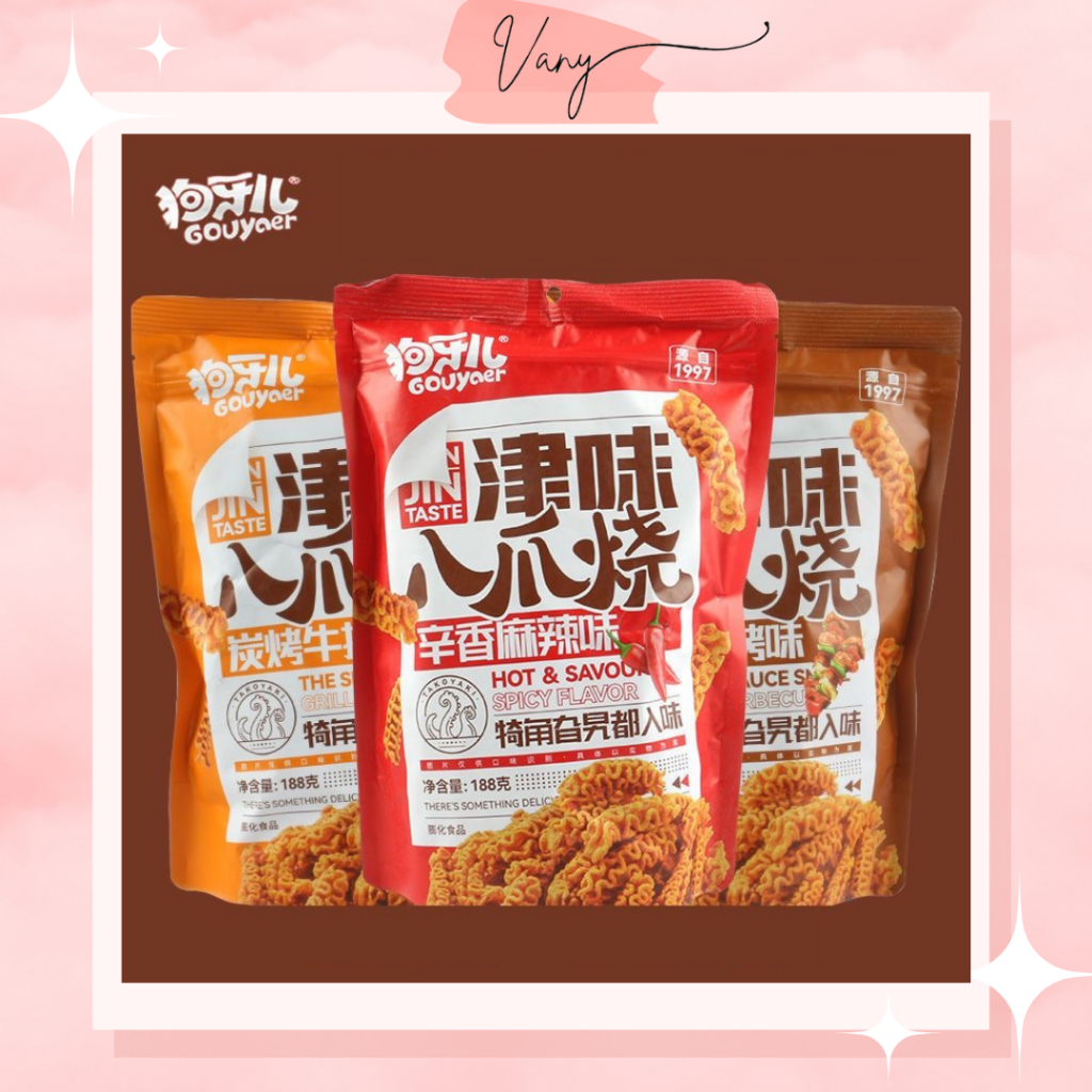 Snack Bạch Tuộc Giòn Tẩm Vị Thịt Nướng BBQ Cay Bít Tết Than Hoa Gói Siêu To 188g