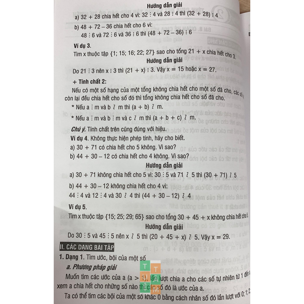 Sách - Hướng dẫn học và giải các dạng bài tập Toán 6