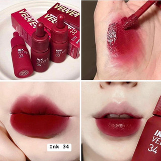 Son Kem Lì Ink velvet Peripera 34 Đỏ lạnh