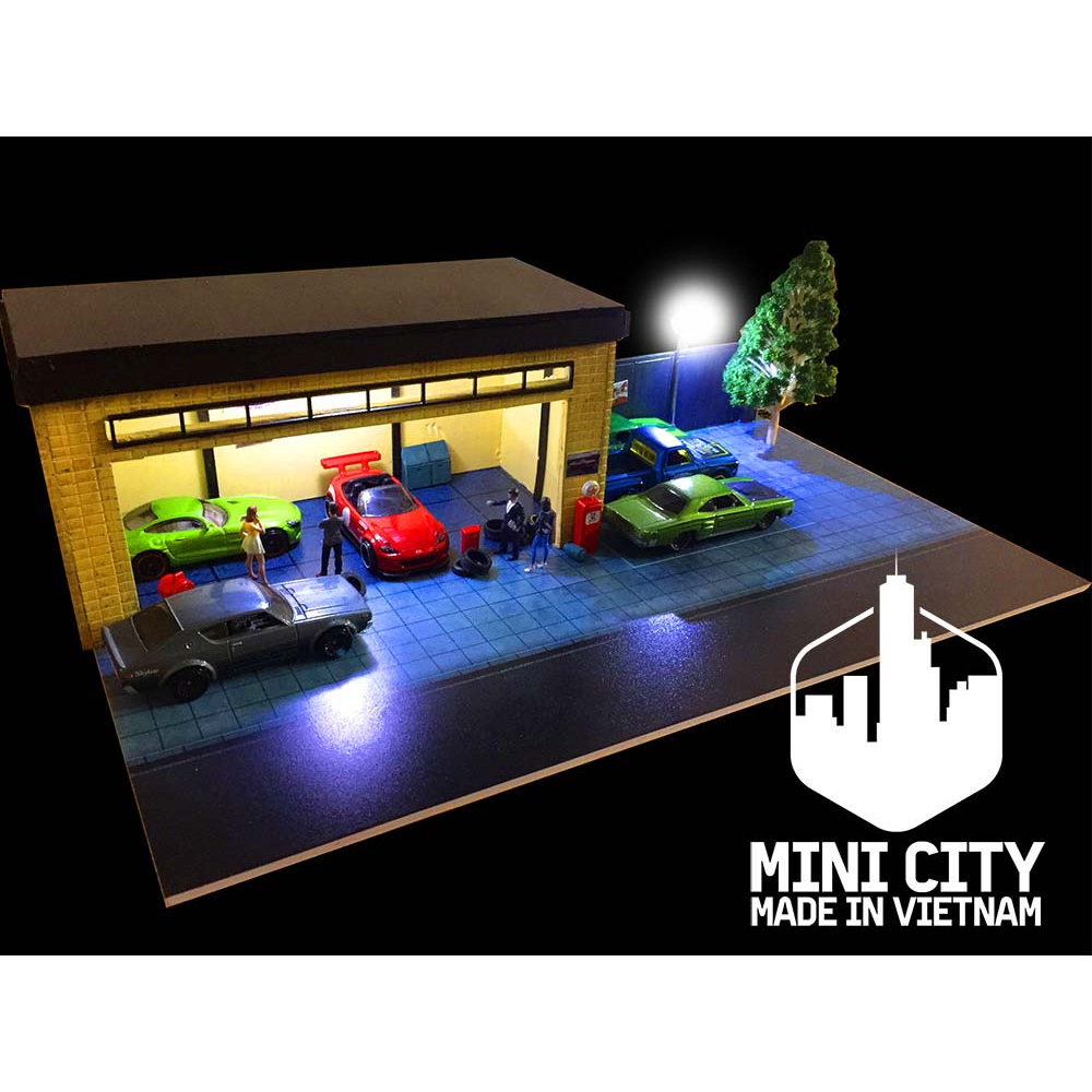 Mô hình garage đường phố 1:64