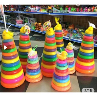 Đồ Chơi Tháp Xếp Chồng Vòng Tròn Vịt Nhiêu Size Cho Bé Giúp Phát Triển Trí Não