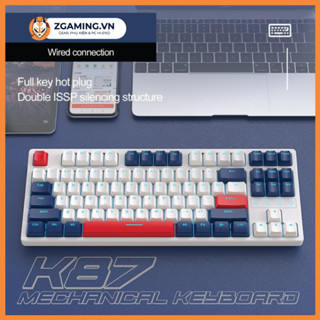 [SẴN HÀNG] Bàn Phím Cơ Không Dây Ziyoulang K87 Red Switch, Hot Swap, Nhiều Chế Độ Led, Dùng Được Cả Windows/ MAC OS