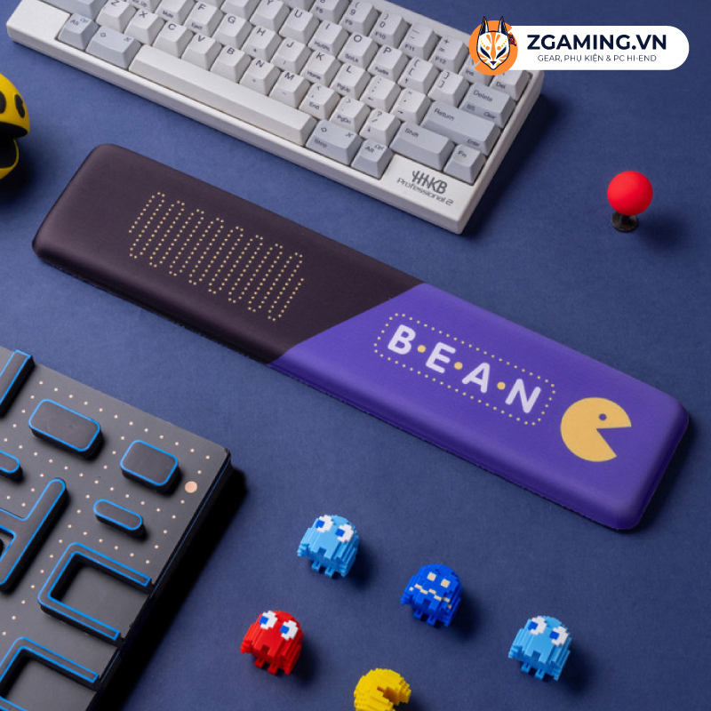 Miếng kê tay bàn phím Silicon 3D, Loại cao cấp làm từ vải lụa sữa và silicon siêu mát, siêu êm ái