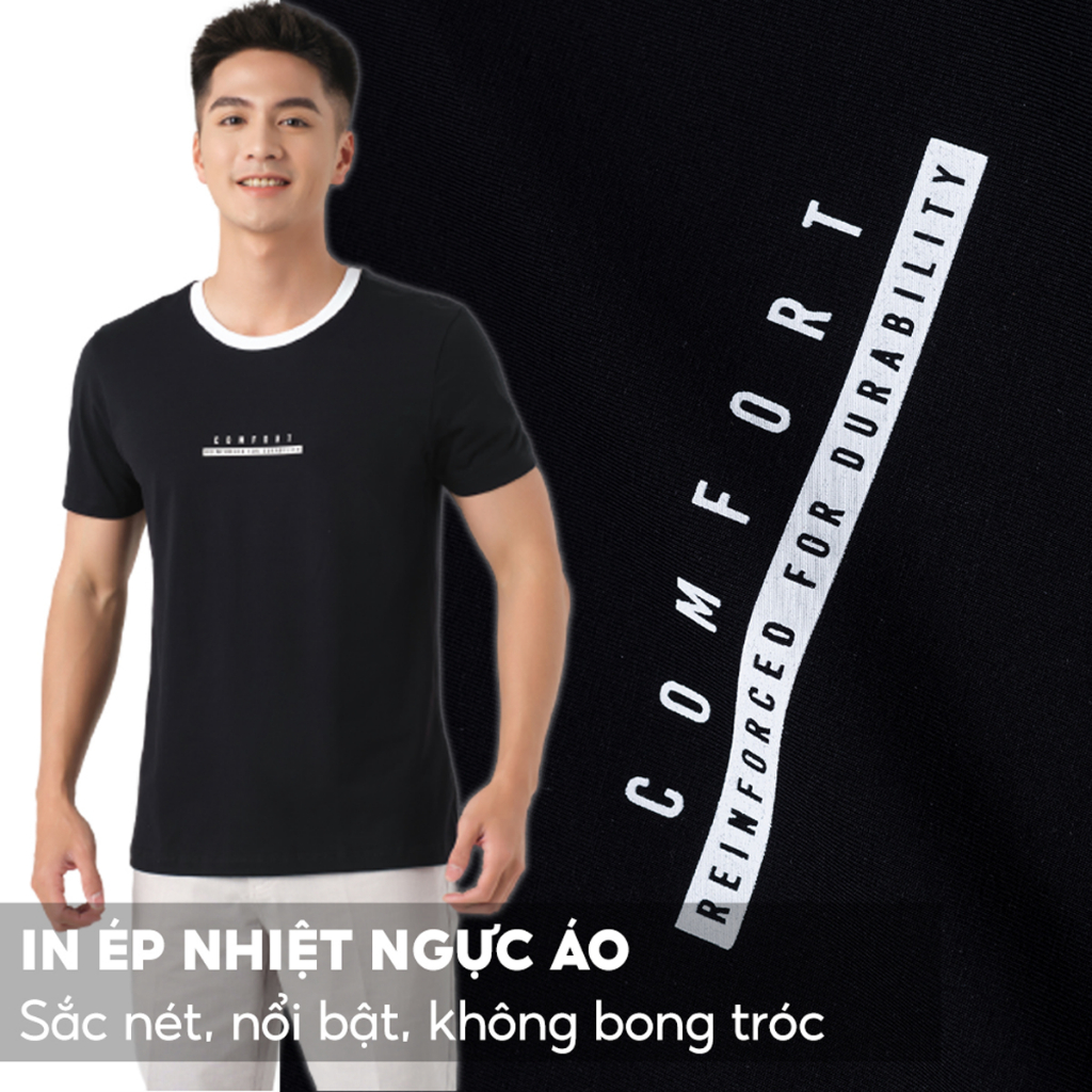 Áo Phông Nam 5S Thiết Kế In, Chất Cotton Mềm Mịn, Thoáng Mát, Co Giãn (01-TSO23002)