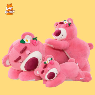 Gấu bông lotso huggin bear tai dâu dáng nằm cao cấp foxx store