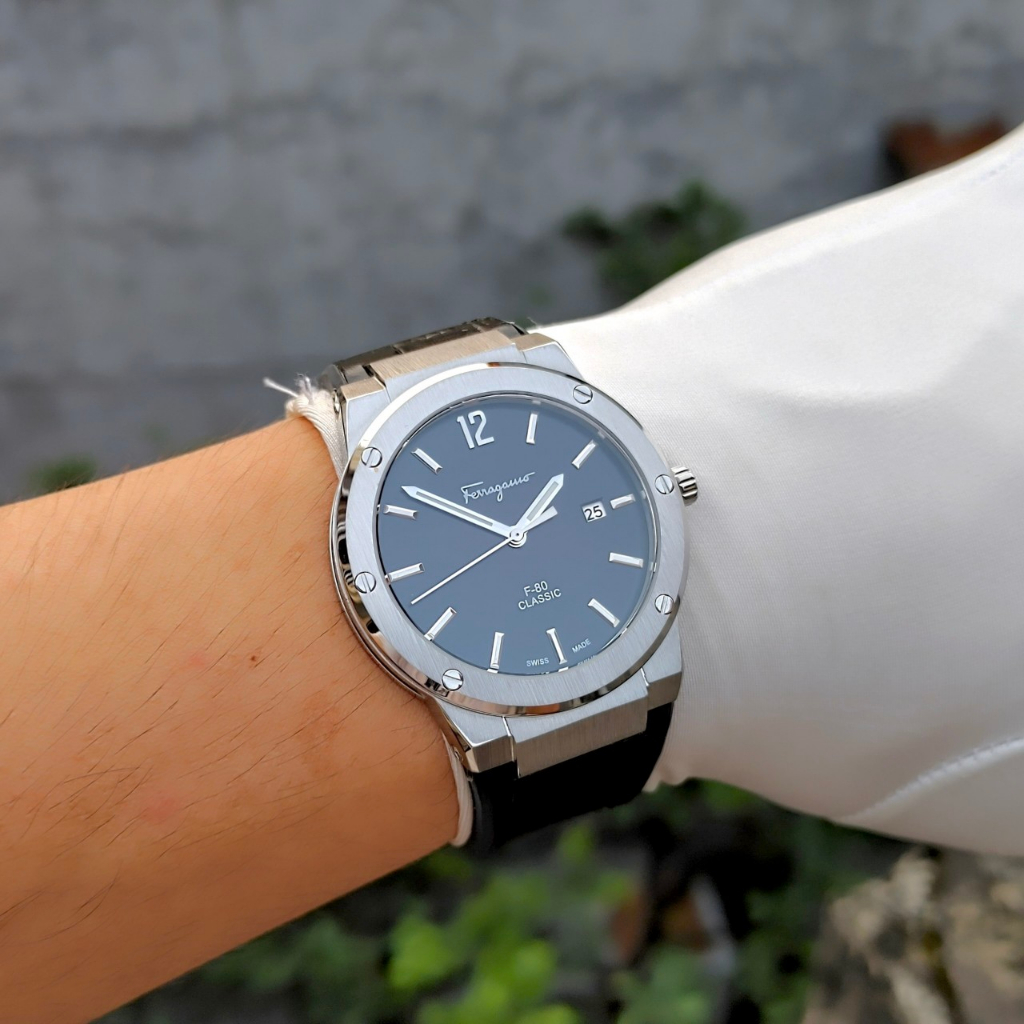 Đồng hồ Nam F80 Classic, 41mm, kính sapphire, máy nhật, mỏng.