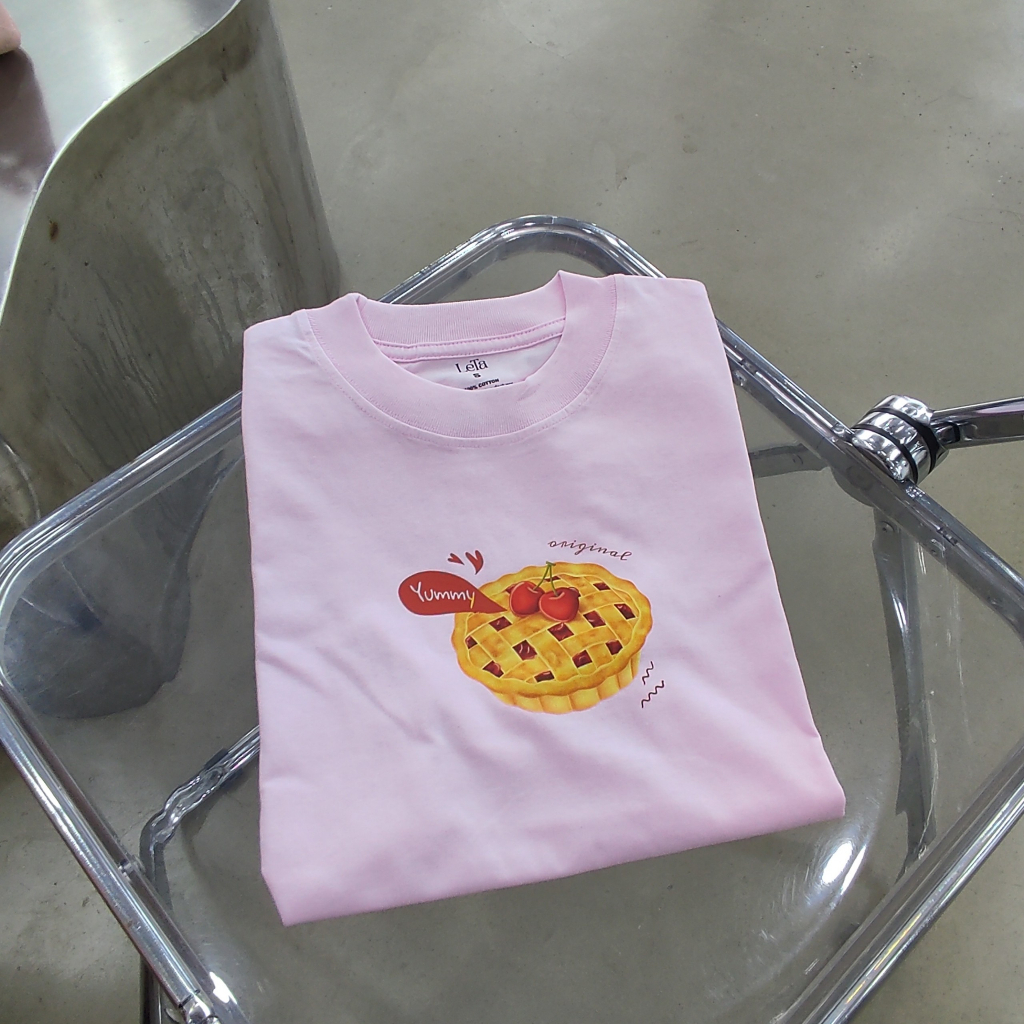 Áo thun Baby Tee hình bánh kem táo - Thiết kế mới nhất cho mùa hè 2023, letastore
