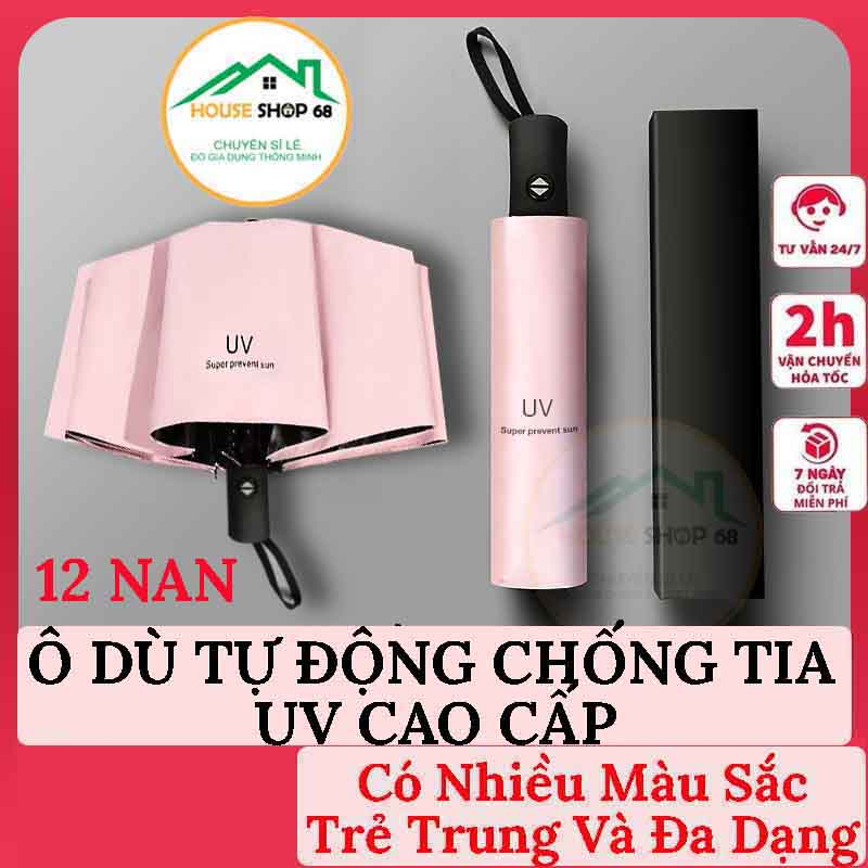 Ô Tự Động 2 Chiều Gấp Gọn Chống UV Cao Cấp - HOUSESHOP68